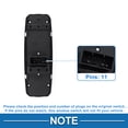 thumbnail image 4 of Interruptor de ventana eléctrica delantero izquierdo Unique Bargains para Jeep Grand Cherokee 2011-2013 No.68030823AB, 4 of 7