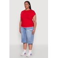 thumbnail image 4 of Women's Plus Size Side Ruched Tee, 4 of 5