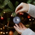 thumbnail image 6 of HomeDM Christmas Balls 12Pcs Gray Shatterproof Ornaments Balls 6cm/2.36" Christmas Tree Hanging Pendant for Holiday Wedding Party Home Decor, 6 of 6