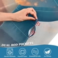 thumbnail image 7 of GZHJMY Sunset Beach Half Window Tier Curtains 36 Inch Blackout Thermal Insulating Kitchen Linen Tier Curtains for Kitchen,Bathroom,Cafe, 7 of 7