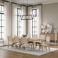 thumbnail image 6 of Rozie 72-90 Inch Extendable Dining Table-Farmhouse Light Oak Brown, 6 of 8