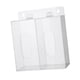thumbnail image 5 of Soporte dispensador de guantes de acrílico con tapa, caja para guantes, montaje en pared, transparente para 2 cuadrículas, 5 of 9