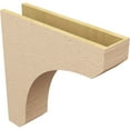 thumbnail image 5 of 6"W x 24"D x 24"H Thin Legacy Rough Cedar Woodgrain TimberThane Corbel, Primed Tan, 5 of 6