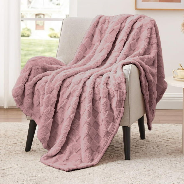 LSLJS Throw Blanket for Couch Bed, Winter Bed Blanket Thermal Throw Blanket Lightweight Bed Throw Breathable Soft Comfortable Machine Washable Blanket for All Season
