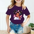 thumbnail image 2 of TAIAOJING Toddler Kid Girls Cute T-Shirts Graphic O-Neck Short Sleeve Tee Summer Casual T Shirt Tops Lovely 11-12Y, 2 of 5