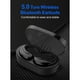 thumbnail image 4 of Auriculares inalámbrico en-oído 8D sonido estéreo Bass auriculares construido- micrófono inalámbrico Auriculares auriculares - Negro, 4 of 8