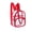 Red, variant on Clear Mini Backpack Heavy Duty Small Transparent See Through Bookbag Lightweight Waterproof PVC Bag for Concerts Travel Campus