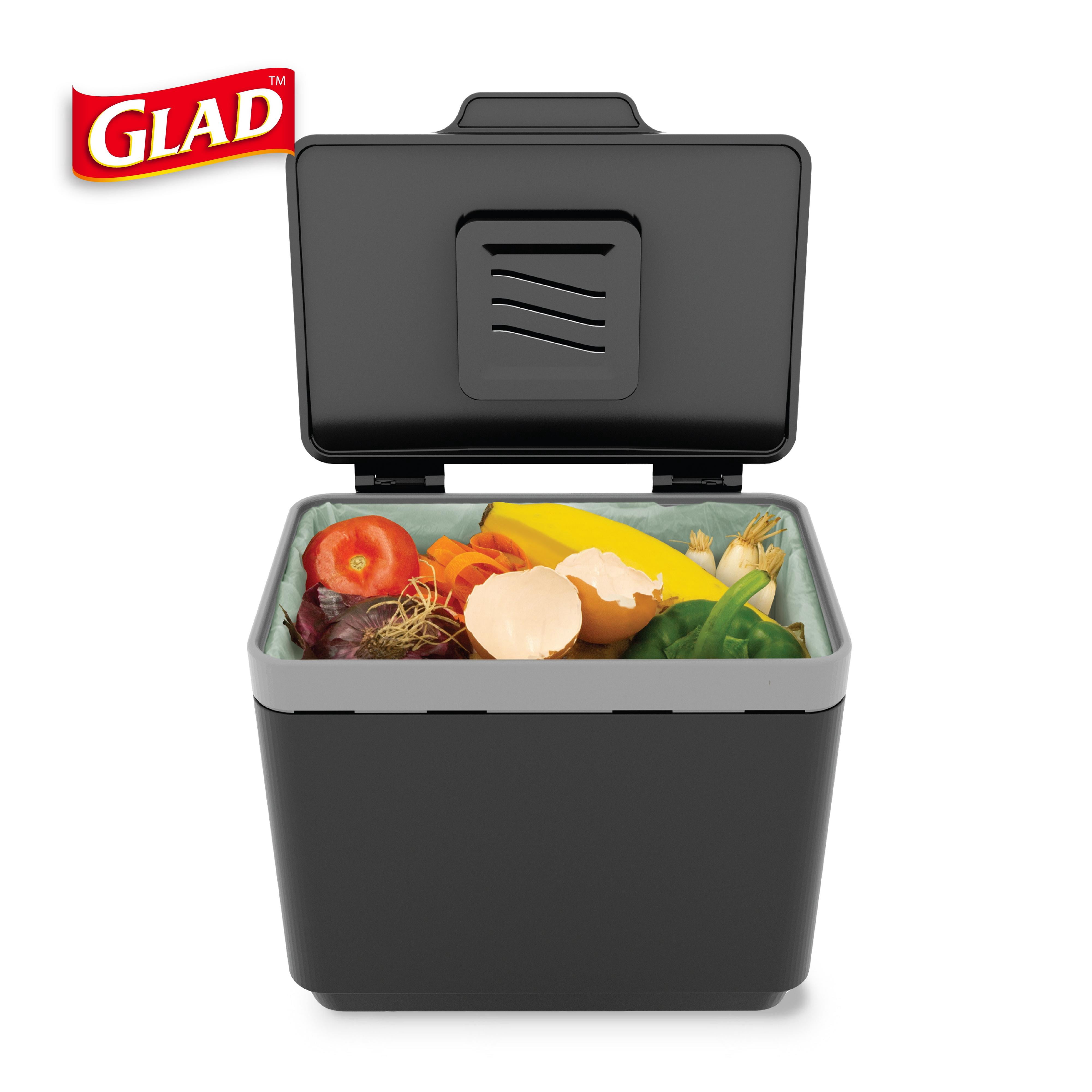 Glad 1.5 Gallon Countertop Compost Bin - Gray