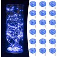 thumbnail image 1 of Guirnalda de luces LED Changmaius (6/12/18 unidades, funciona con pilas, 2,1 m, 20 luces LED para tarros de cristal, resistente al agua, alambre plateado, luciérnagas, para fiestas, bodas, Navidad y, 1 of 7