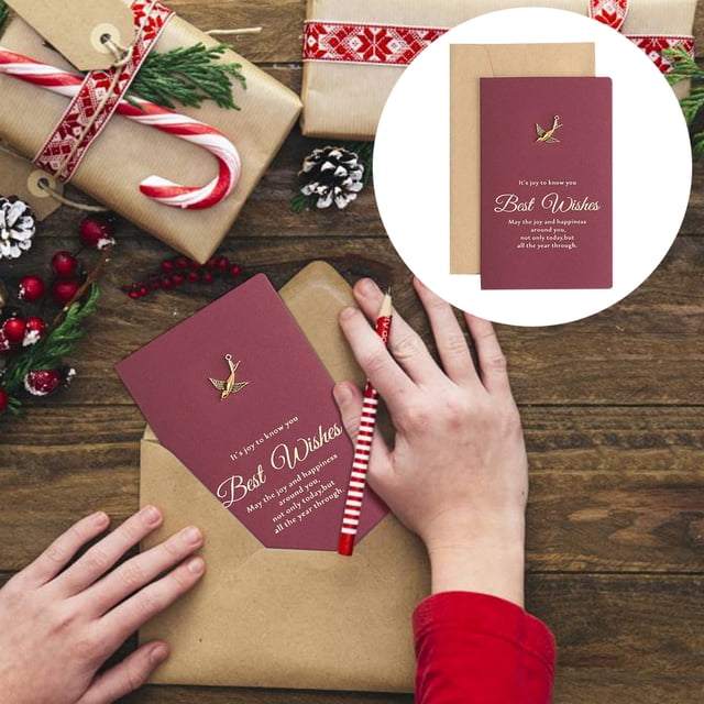 Outdoor Christmas DecorationsGreeting CardCelebrate Christmas Holiday Cards, A Set Of Cards, Including Envelope Cards And IInner PagesParty greeting card