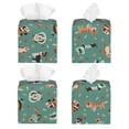 thumbnail image 2 of Fotbe Veterinary Clinics Pattern Tissue Box Cover,PVC Leather Square Holder,Tissue Box Holder with Magnetic Bottom,Facial Paper Organizer Dispenser-5.2"X5.2"X5.2", 2 of 7