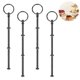 thumbnail image 2 of 4 Set 3-story cake stand black, 2 of 5