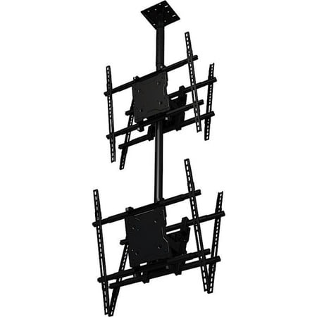 Crimson C2K65D Dual Back to Back Screen Ceiling Mounted Monitor System with Universal Mounting Interface for 37 - 65 in. Displays
