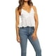 thumbnail image 2 of Lucakuins Camisola suelta para mujer Verano Casual Blanco Sin mangas Cuello en V profundo Volantes Camisola floral Lucakuins  moda, 2 of 9