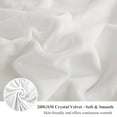 thumbnail image 6 of XeGe 3 Pieces Fluffy Plush Duvet Cover Set, Solid Luxury Shaggy Comforter Cover with 2 Pillow Covers, Ultra Soft Faux Fur Bedding Set Velvet, Zipper Closure, King Size, White, 6 of 7