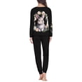 thumbnail image 3 of FKELYI Size XL Floral Pjs Aesthetic 2 Packs Soft Easter Rabbit Jogger Nightwear for Women Pajama Lightweight Long Sleeve Ladies Pajamas Sets, 3 of 4