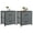 Gray2BC 2Pack, variant on 2 Piece Nightstand Set with 2 Fabric Drawers, Small Dresser Side Bedroom End Table, Bedside Storage Organizer for Bedroom/Room/Dorm, Black