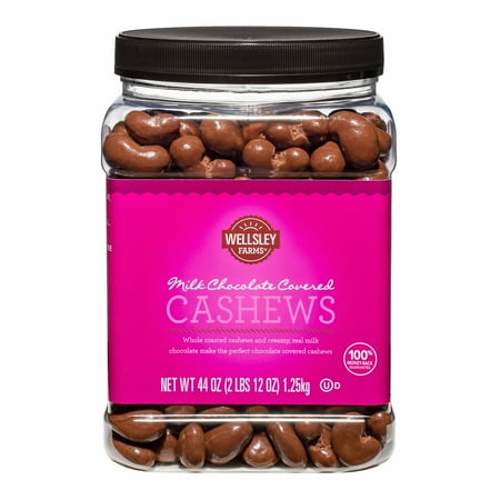 Milk Chocolate Covered Cashews - Wellsley Farms Milk Chocolate Covered Cashews, 44 oz.