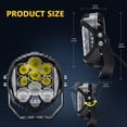thumbnail image 4 of 2Pcs 7inch Work Pods Flood Combo Beam Fog Offroad Driving, 4 of 7