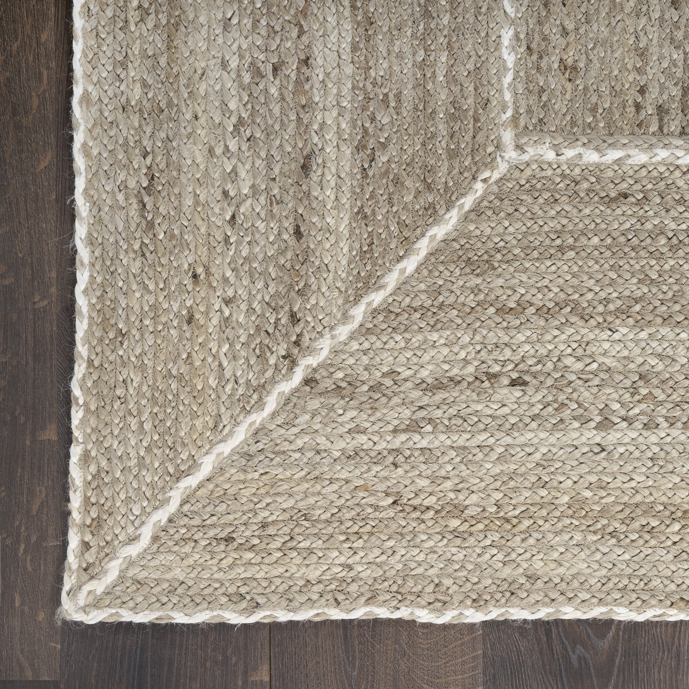 Nourison Terrazzo Jute 4' x 6' Natural Grey Farmhouse Indoor Rug