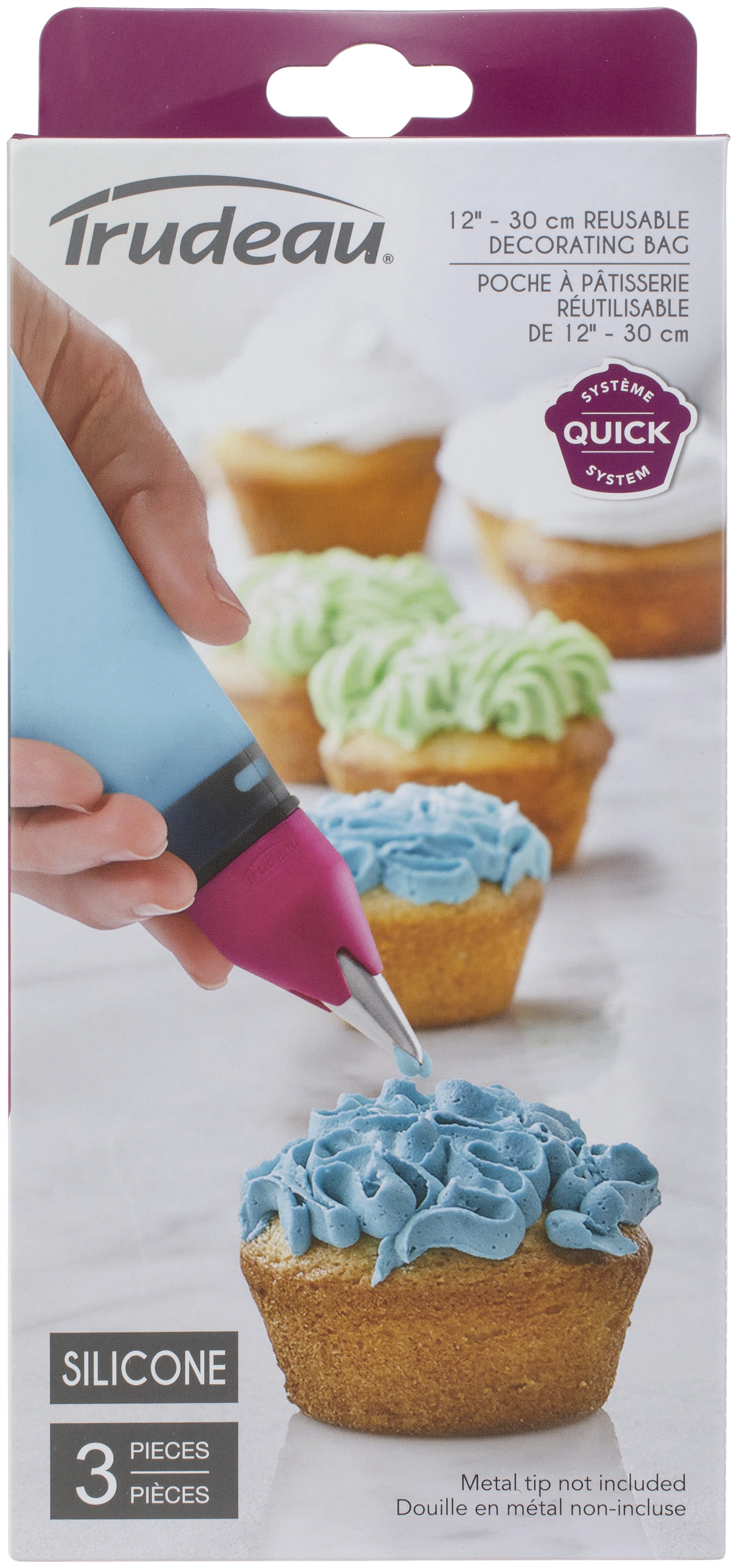 Silicone Decorating Bag & Coupler Set 12"Fuchsia Walmart Canada