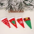 thumbnail image 4 of 8PCS Christmas Tableware Holders Triangle Silverware Holders Cutlery Pouches, 4 of 10