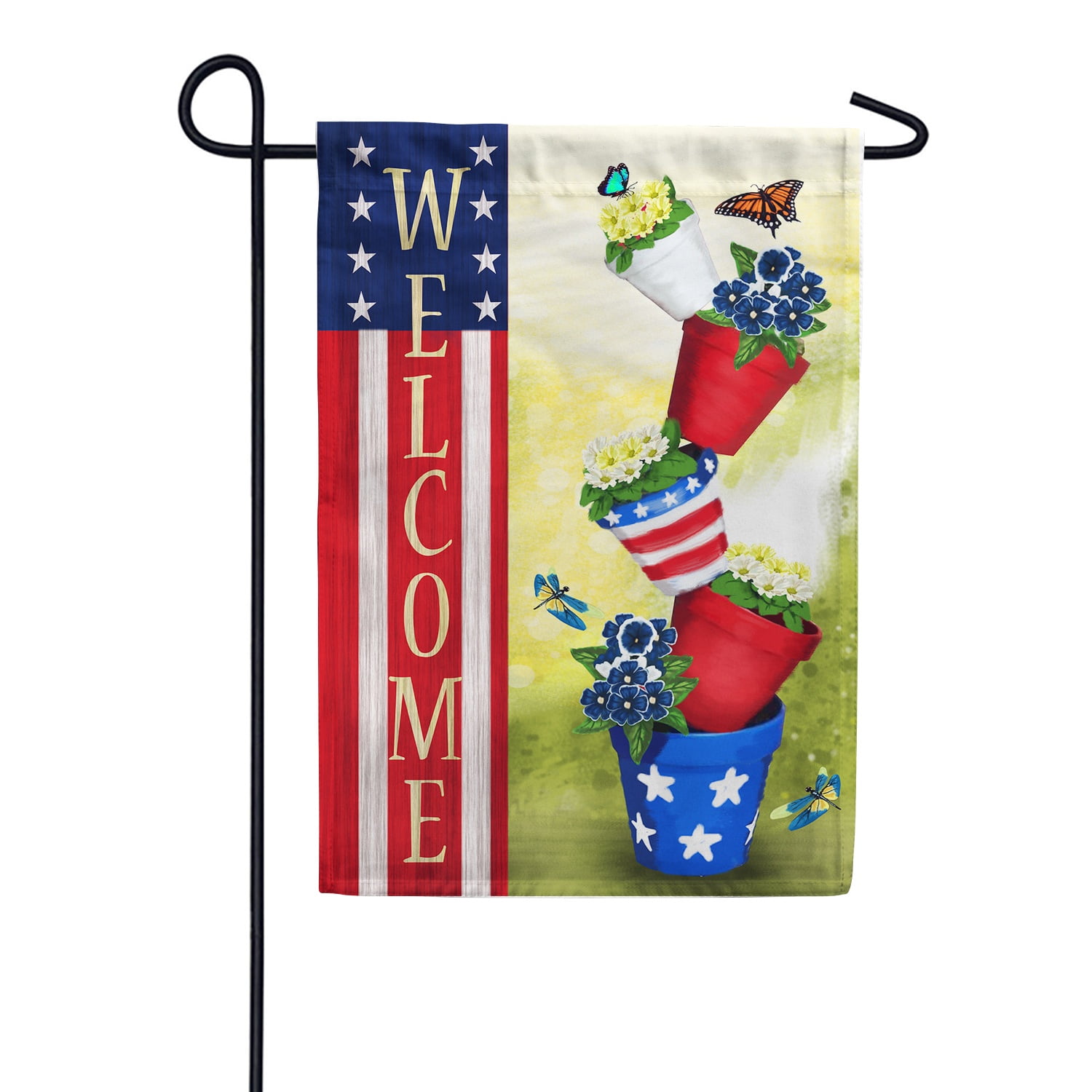 America Forever Flags Double Sided Garden Flag Patriotic Spring 12.5" x 18