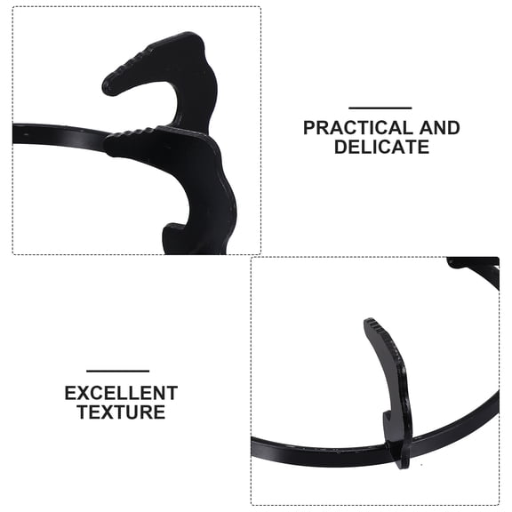 SEWOART 2-Pack Black Metal Gas Stove Racks for Kitchen, Pot Holders and Wok Support Stands for Home Cooking