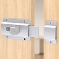 thumbnail image 6 of Whatever You Like-Door Bolt 80mm Aluminum Alloy Sliding Lock for Bathroom Room Security - Easy No-Drill Installation, Moisture Resistant, 4 Colors Available"}, 6 of 6