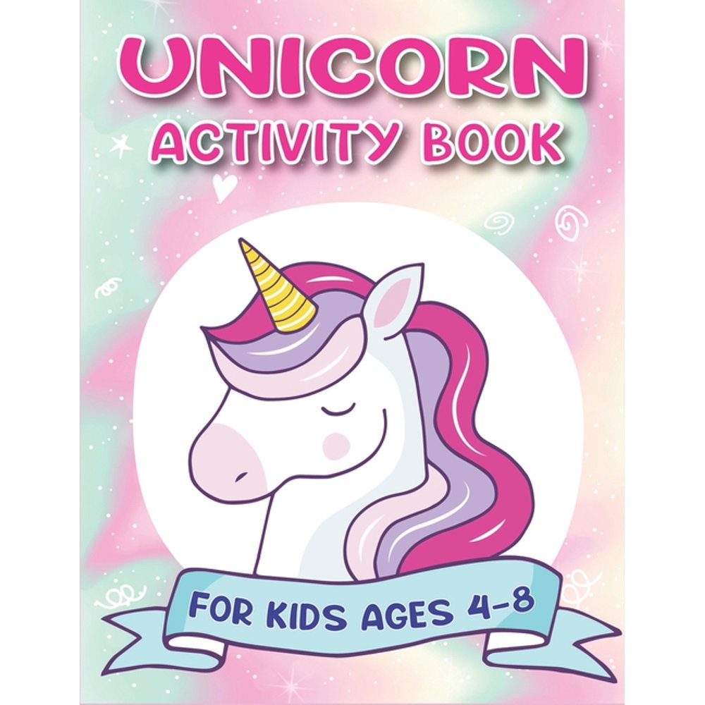 Unicorn Activity Book for Kids Ages 48 Cute Beautiful Unicorn Activity Book For Kids A Fun