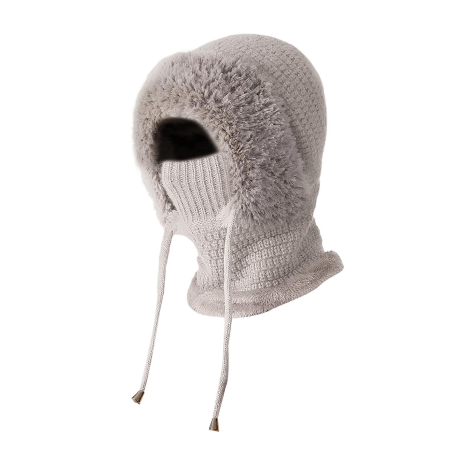 DimyFew Balaclava Ski Mask Balaclava Hood Thermal Comfortable Breathable Warm Winter Hat grey