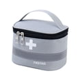 thumbnail image 3 of Botiquín de primeros auxilios vacío, bolsa de almacenamiento de emergencia con asa, bolsa médica, estuche para S Gris, 3 of 9