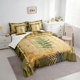 thumbnail image 3 of Feelyou Tropic Green Leaves Bedding Comforter Set 7pcs, Vintage Rustic Botanical King Bedding Sets, Teens Kids Boys Girls Reversible Bed Sheets, Super Cozy Room Decor, 3 of 8