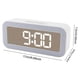 thumbnail image 5 of Reloj despertador con luz nocturna tipo espejo, reloj digital LED sencillo, reloj de mesita de noche para estudiantes con volumen alto, reloj de escritorio con temperatura B, 5 of 5
