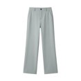 thumbnail image 4 of longantii Uniform Pants for Girls Casual Baggy Wide Leg Dress Pant with Pockets Back to School Outfit Size 6-14 Years, 4 of 8
