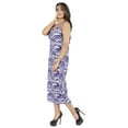 thumbnail image 3 of Inkmeso Printed V Neck Maxi Bodycon Dress For Womens Sexy Spaghetti Strap Dress, 3 of 7
