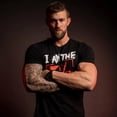 thumbnail image 5 of 5% Nutrition I Am The 5% Bodybuilding Muscle Black Shirt, Men's Cotton Short Sleeve Graphic T-Shirt, 5 of 7