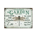 thumbnail image 2 of QTOCIO Personalized Garden Floral Art Find My Souls Custom Classic Metal Sign, 2 of 9