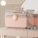 thumbnail image 4 of Caja de maquillaje de escritorio transparente y de alta capacidad, caja de almacenamiento portátil con espacio para maquillaje, cajón de almacenamiento de plástico portátil., 4 of 9
