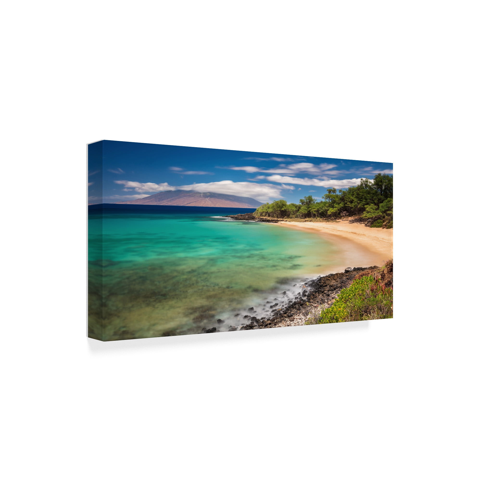 Trademark Fine Art 'Little Beach Maui' Canvas Art by Pierre Leclerc