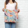 thumbnail image 2 of Abstract Beach Pillow Covers 24x24 Inch Decorative Throw Pillow Cover, Summer Colorful Coastal Ocean Sea Wave Sofa Pillowcases Accent Cushion Case Home Decor Bedroom Living Room, 2 of 6