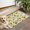 White Green Leaf, variant on Black White Cow Pattern Sunflower Door Rugs,Washable Non Slip Door Mats Indoor,Decorative Door Mats,Entry Mat Indoor for Entrance,Bedroom,Kitchen,Bathroom,17"x30"