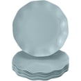 thumbnail image 1 of Elegant Plastic Plates for Party with Scalloped Rim (10 PC), Disposable Heavy-Duty Dessert Plates for Wedding Reception - 6”, Fancy Plastic Dinnerware Sets for Baby Showers, Birthdays & Events - Mint, 1 of 1