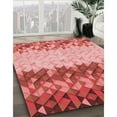 thumbnail image 2 of Ahgly Company Indoor Rectangle Patterned Light Coral Pink Area Rugs, 7' x 9', 2 of 6