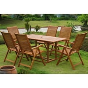 Tarrega Set of 7 Dining Group -Stain