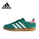 thumbnail image 2 of Adidas GAZELLE INDOOR Bañador retro original de caña baja, calzado casual para hombre y mujer, combinación de colores verde y blanco, 2 of 5
