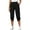 Black, variant on DXOUPM Womens Capris Summer New Casual Cropped Elastic Pants for Women Fashion Red S