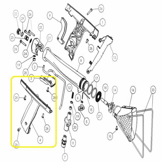 Shrinkfast 60 (MZ) Heat Gun - Right Side Handle - Part# 04