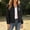 Black, variant on Womens White Lightweight Hooded Windbreaker Jacket Water Resistant Packable Travel Coat,Size S