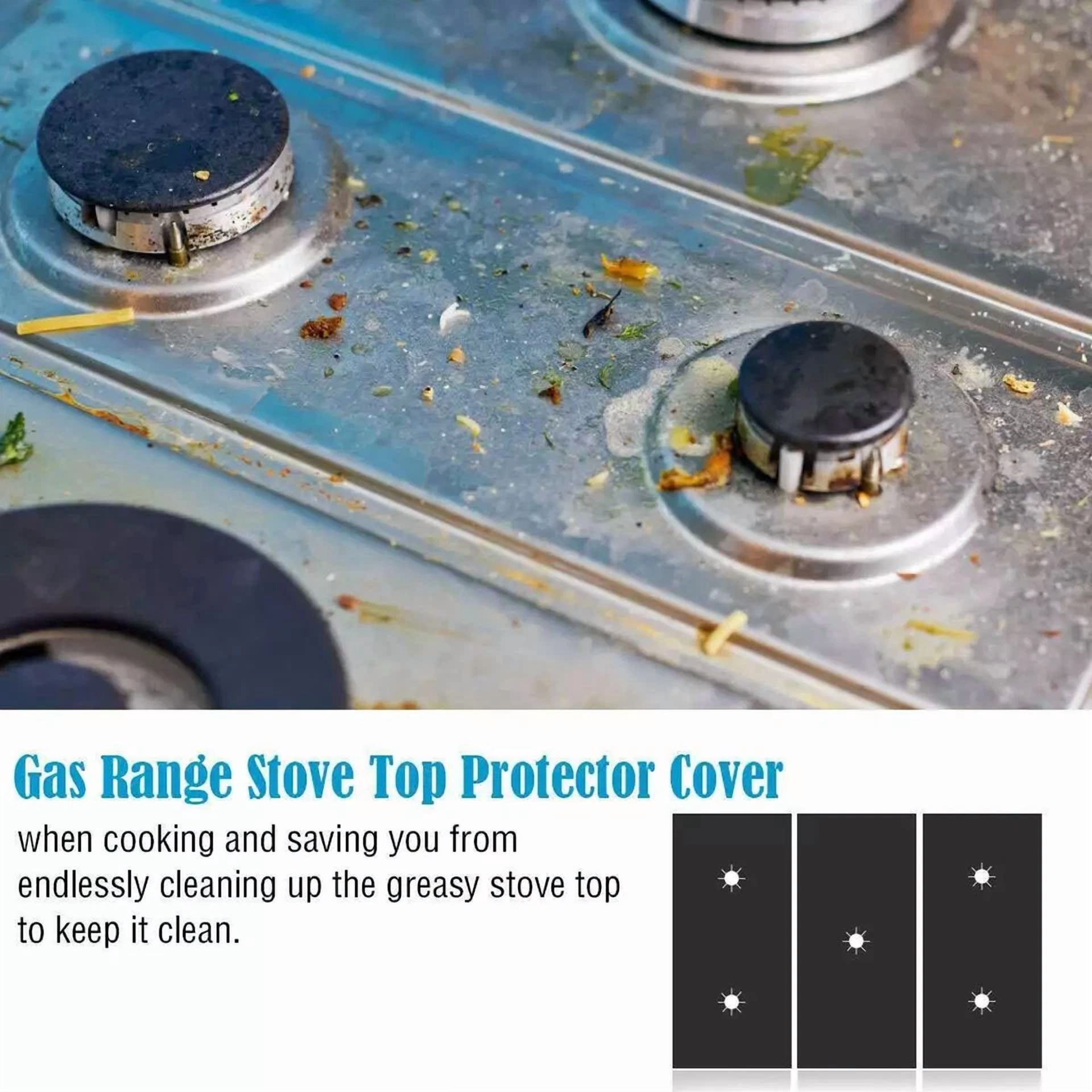 3Pcs Washable Stove Protector Stove Burner Covers For Gas Stove Top Non-Stick